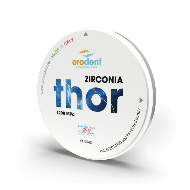 Disque en zircone THOR Multicouche 1200 Mpa