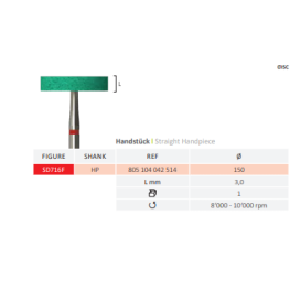 Abrasif diamanté pour zircone et céramique - SD716